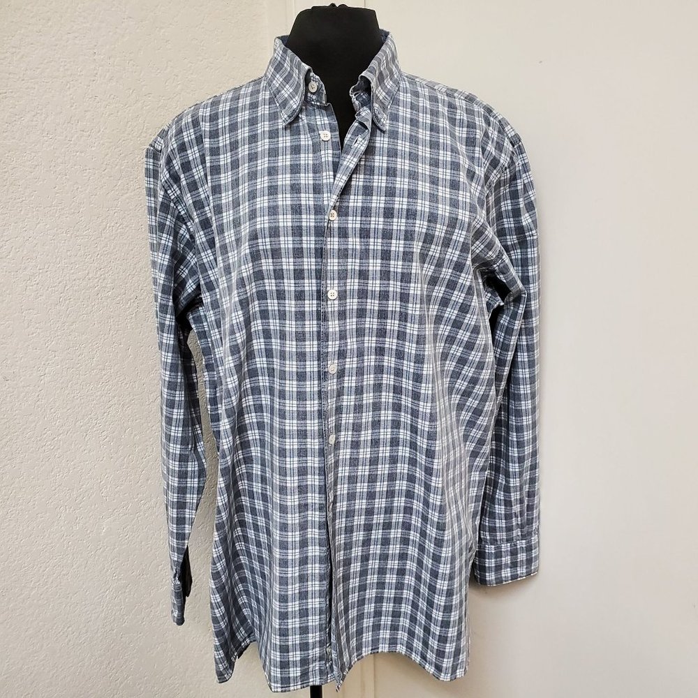 Canali Plaid Long Sleeve Men's Size XXXL
